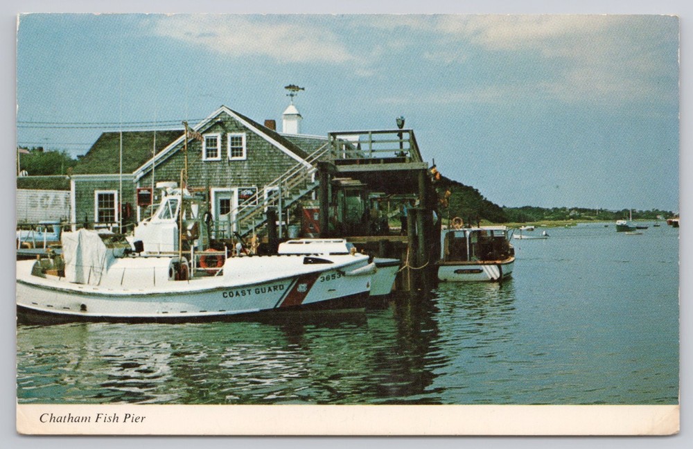 Postcard Chatham Fish Pier Cape Cod, Mass c1971