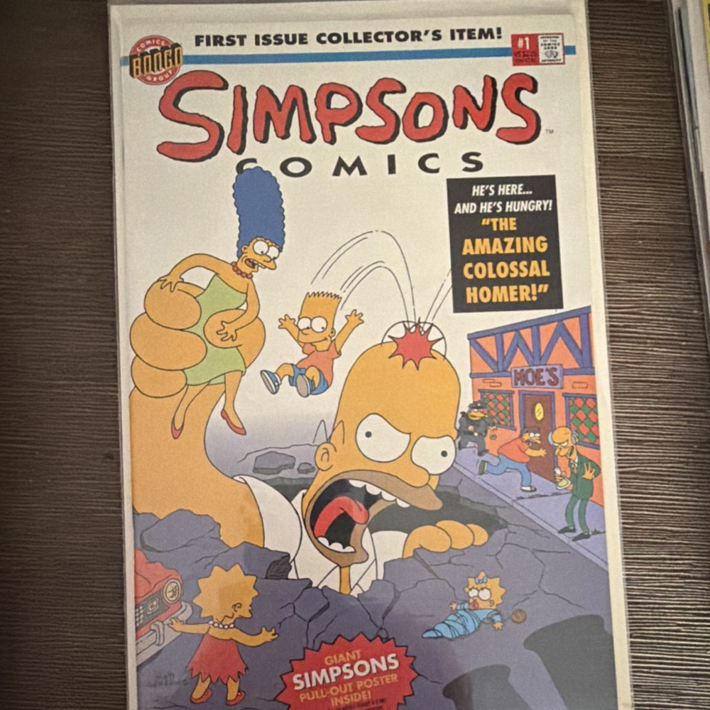 Bongo Comics Simpsons Comics #1 1993 The Amazing Colossal Homer Matt Groening