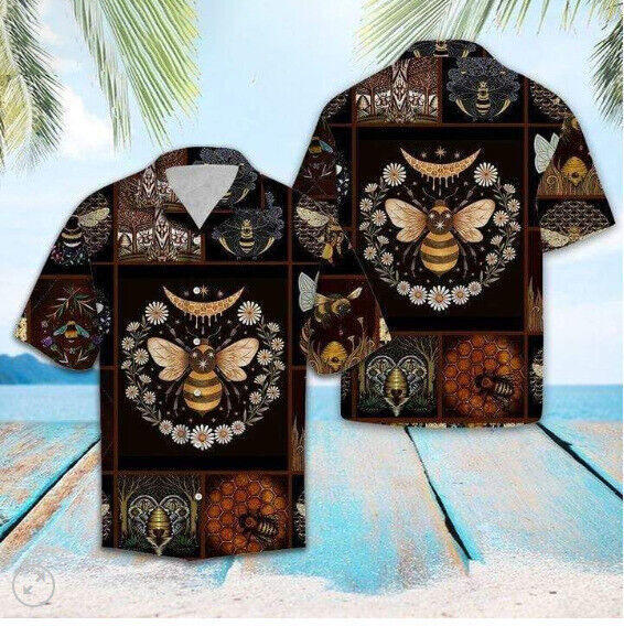 Amazing Bee Hawaiian shirt best Summer beach 3d shirt summer