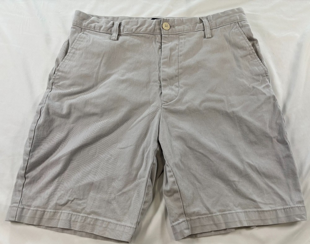 Nautica Shorts Mens Size 32 Beige Deck Short Classic Fit Stretch 8
