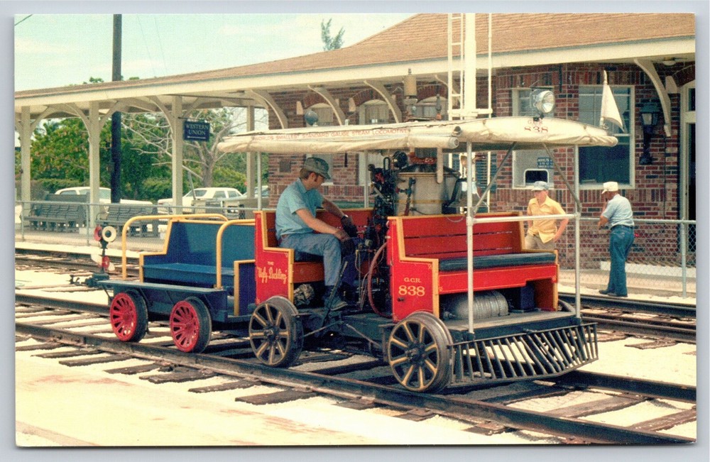 World’s Smallest Standard Gauge Steamer~Vintage Postcard