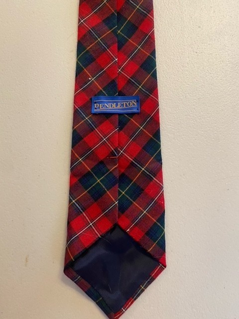 Vintage PENDLETON TIE Black and Red
