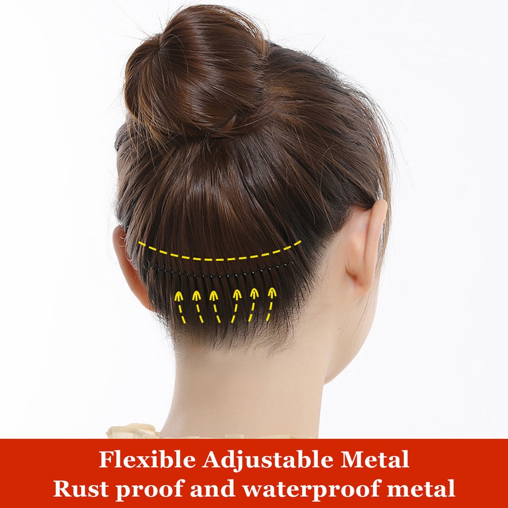 11pcs Anti-Slip Metal Wire Bridal Veil Comb Set for Weddings