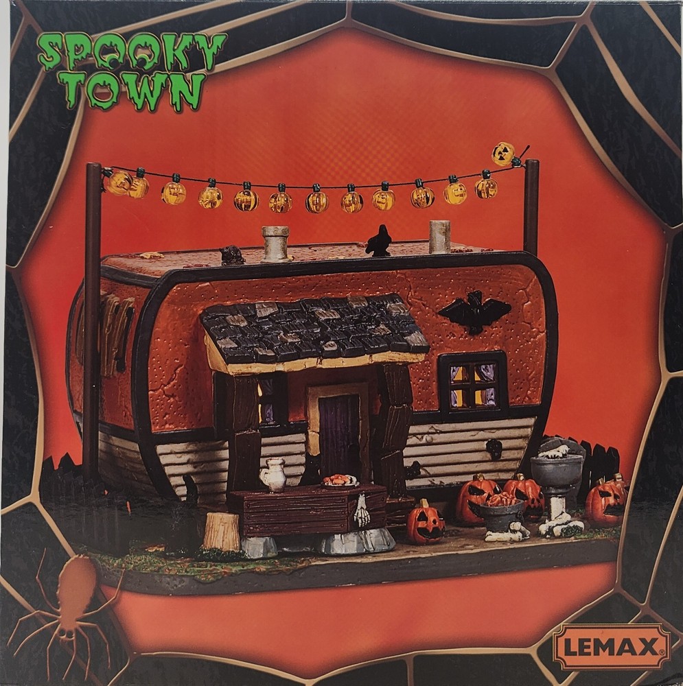 Lemax Spooky Town 2017 Creepy Camper Lighted Holiday Village Display