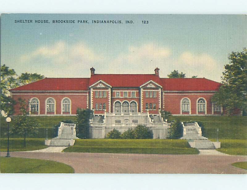 Unused Linen PARK SCENE Indianapolis Indiana IN  hk6408
