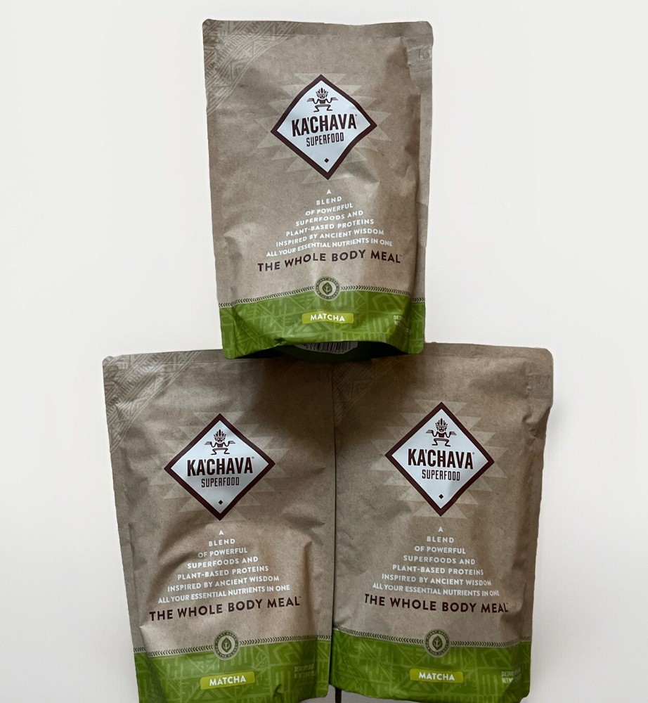 3 BAGS Kachava Superfood The Whole Body Meal Matcha 32.54oz BB 12/2025