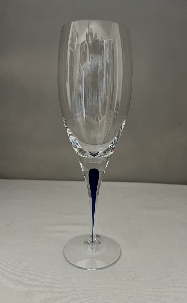 Orrefors Intermezzo Blue Wine Glass 8.75