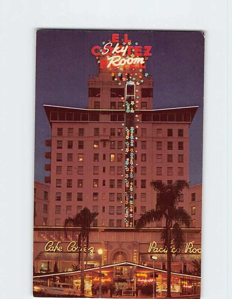 Postcard El Cortez Hotel San Diego California USA