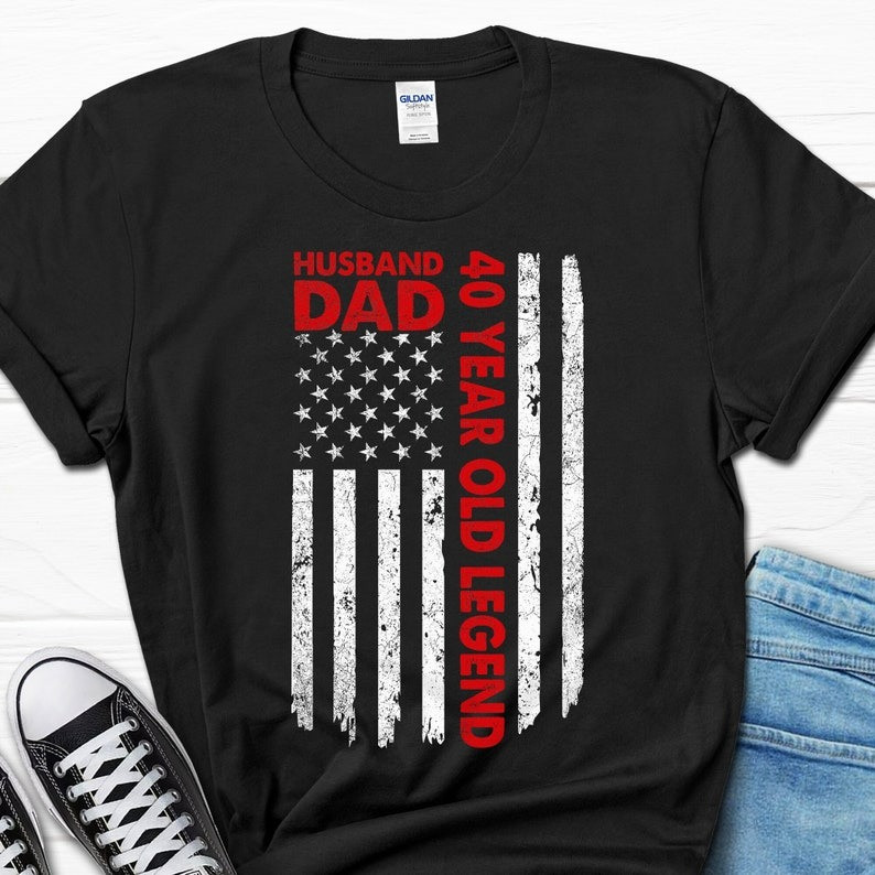 2025/Husband Dad 40 Year Old Legend Gift For Him, 40th Birthday Men's Shirt, Bor
