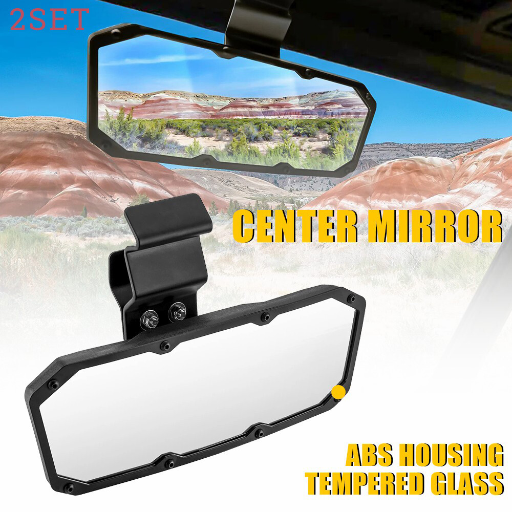 2set Fits For 2016-2024 Can am Defender HD5/HD8/HD10 Off-Road Center Rear View M