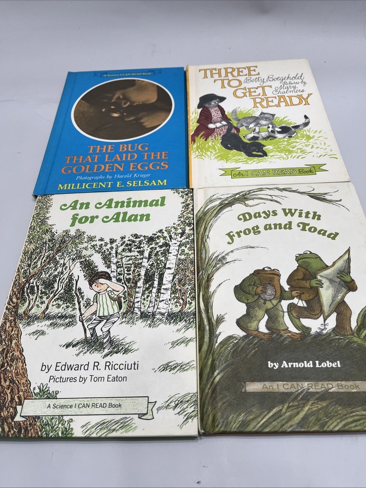 Vintage Lot 4 1970s-80s EARLY I CAN READ Children’s Books Good Cond See Photos