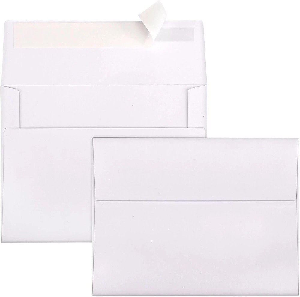 A2 Envelopes Self Seal 500 Pack - 4-3/8 x 5-3/4 White Invitation Envelopes Bu...