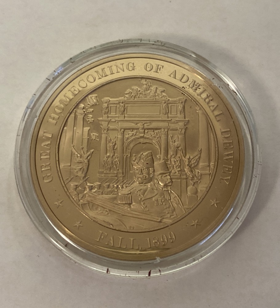 1899 Great Homecoming of Admiral Dewey Mint Solid Bronze Commemorative Coin