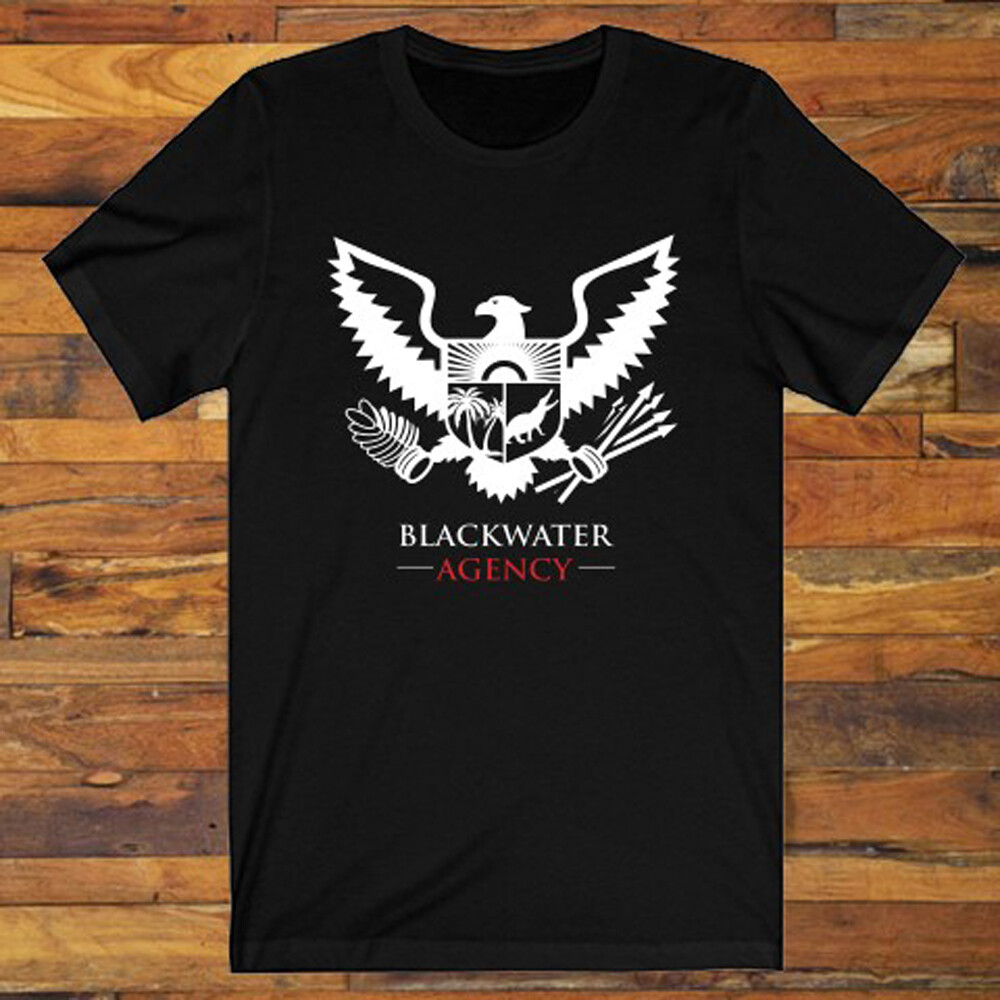 Blackwater Agency Academy Guns Firearms Men's Black T-Shirt S-5XL