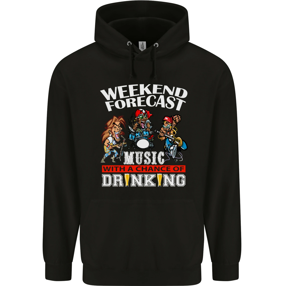 Music Weekend Funny Alcohol Beer Mens 80% Cotton Hoodie