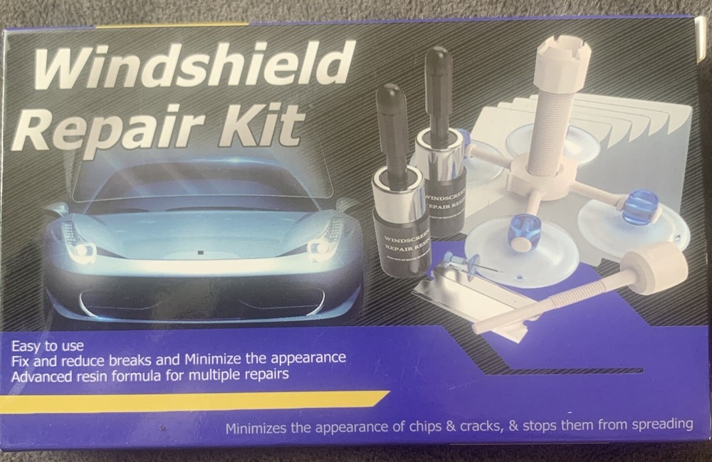 Auto Windshield Repair Kit Advanced Resin Formula Easy To Use New In Box