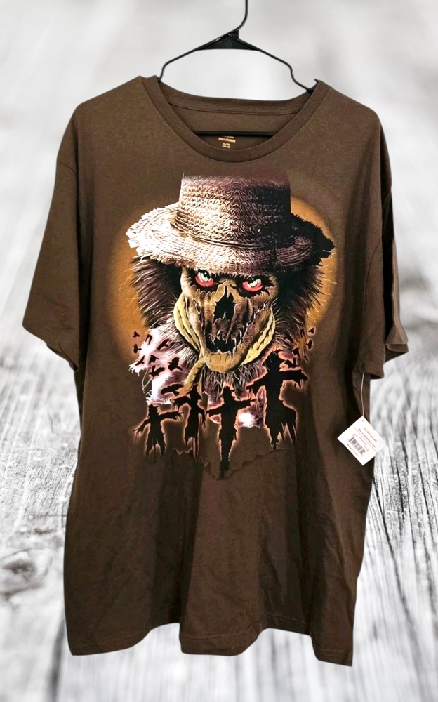 Men’s XL NWT Scarecrow Graphic T-Shirt Casual Year-Round Wear Next Day Shipping