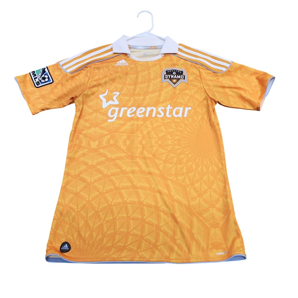 Houston Dynamo Jersey Boys XL Orange MLS Soccer Greenstar ClimaCool Adidas