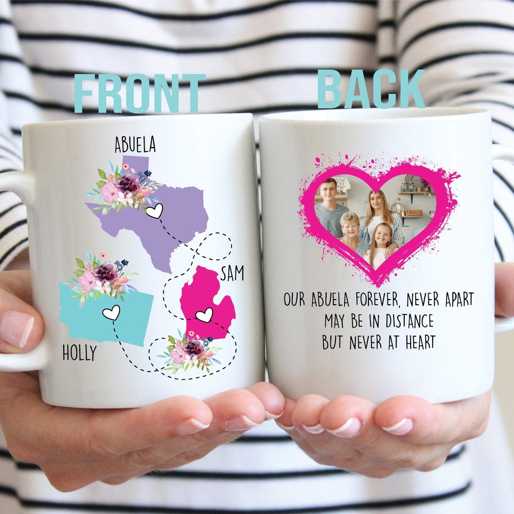 Long Distance Gift For Abuela Abuela Gift State To State Mug Mothers Day-image