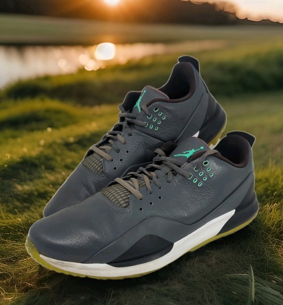 Nike Air Jordan ADG 3 Golf Shoes Mens Size 11.5 Green Glow Grey Black CW7242-002