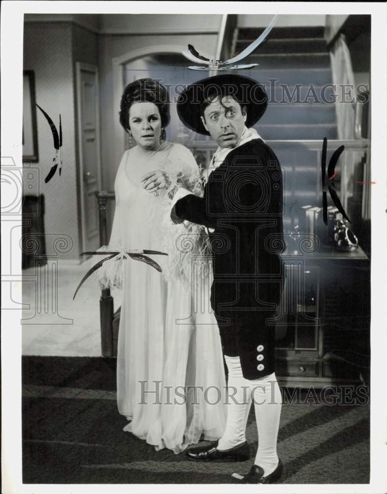 1968 Press Photo Actors Mercedes McCambridge, Steve Franken in 