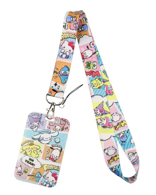 Hello Kitty and Friends Lanyard ID Card Holder Keychain Neck Strap