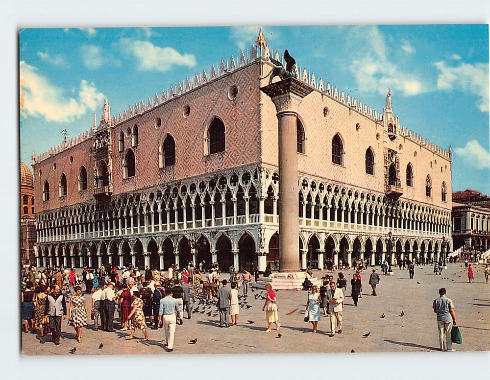 Postcard The Palace of the Dogs Venice Italy