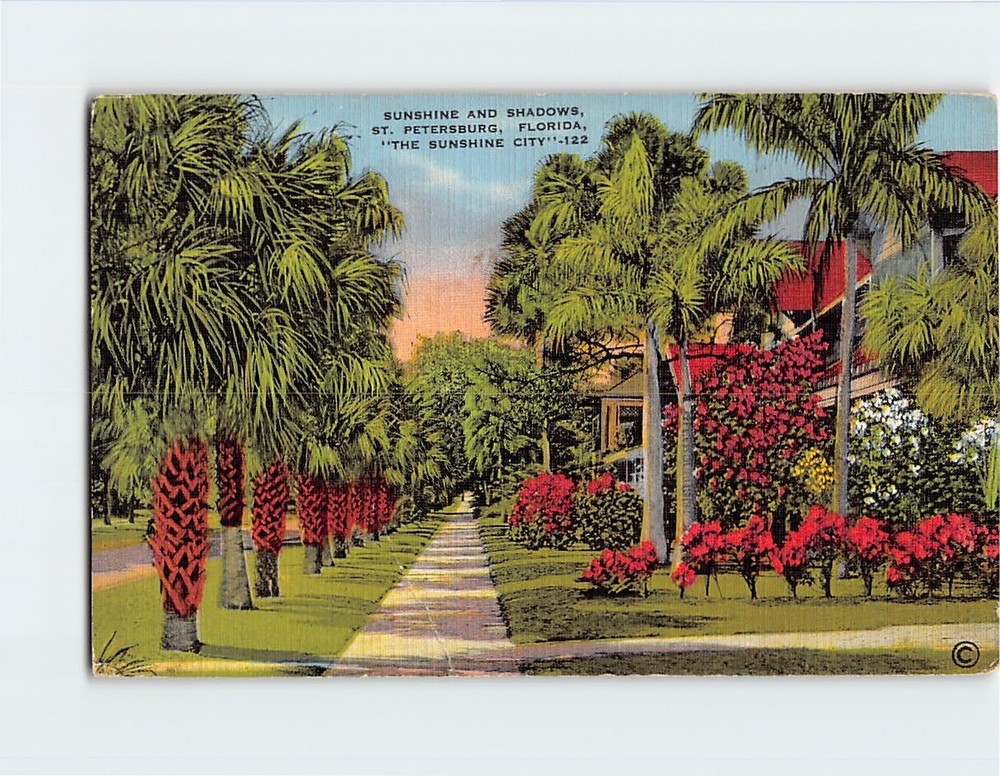 Postcard Sunshine & Shadows St Petersburg Florida 