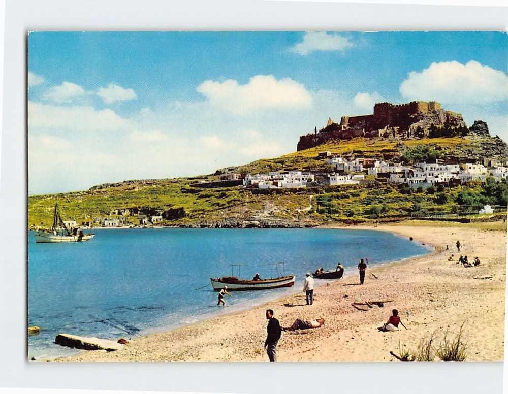 Postcard View of Lindos Greece