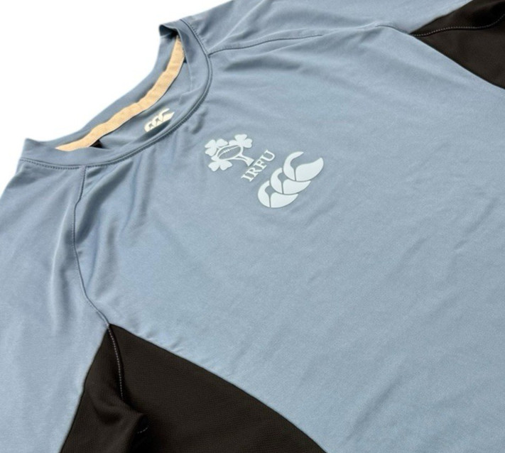 Canterbury Of New Zealand Mens IRFU Vapodri T Shirt Size L Blue Vodafone