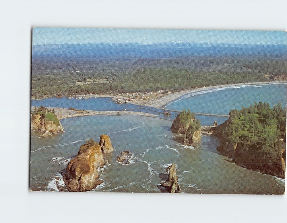 Postcard Aerial View La push Washington USA