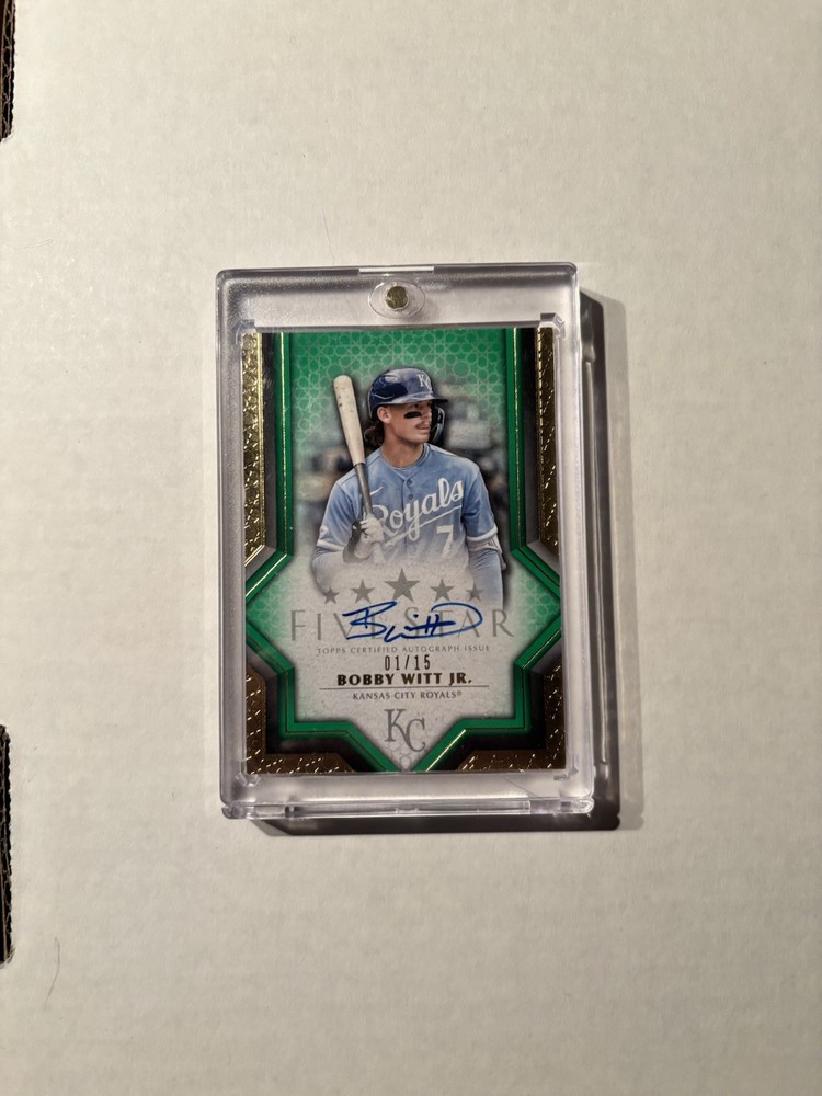 2023 Topps Five Star - Autographs Bobby Witt Jr. #FSA-BWI2 Aqua /75 (AU)