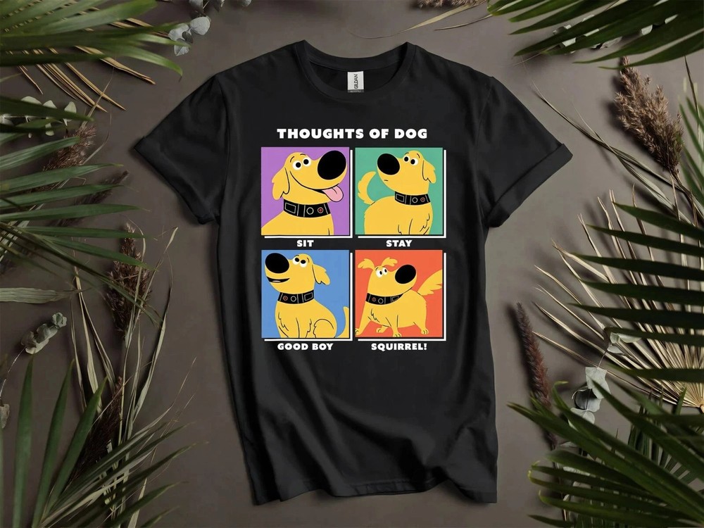 Disney Pixar Up Dug Thoughts Of T-shirt Men Women Unisex