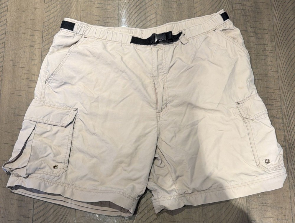 REI Shorts Mens Large Nylon Cargo Outdoor UPF 50+ Hiking Belted Trail
