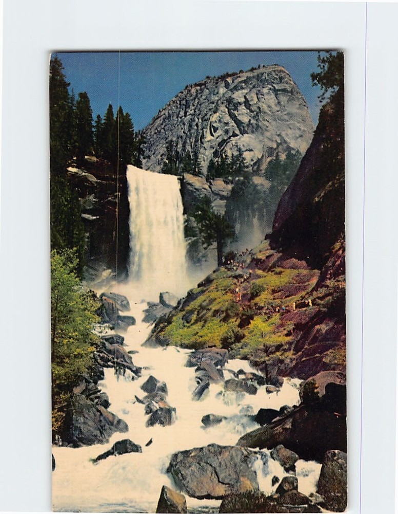 Postcard Vernal Fall Yosemite National Park California