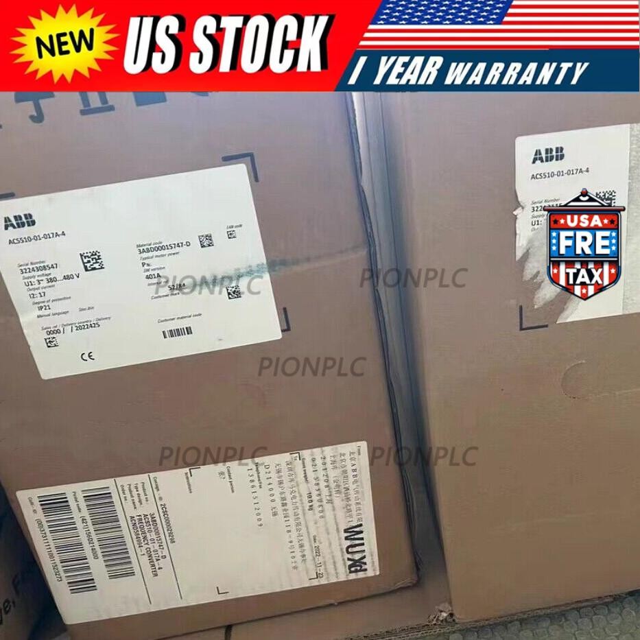 ABB ACS510-01-017A-4 Frequency Converter New in Box Fast Shipping 1pcs No Keypad