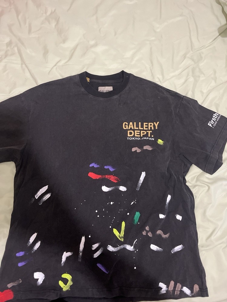 Gallery Dept. Firsthand Anniversary Tokyo Black Graphic Print Men's T-Shirt
