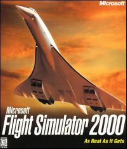 MS Flight Simulator 2000 PC CD pilot fly plane aircraft aviation simulation game