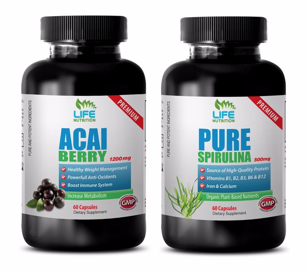 energy booster - ACAI BERRY – SPIRULINA COMBO 2B - acai powder organic raw