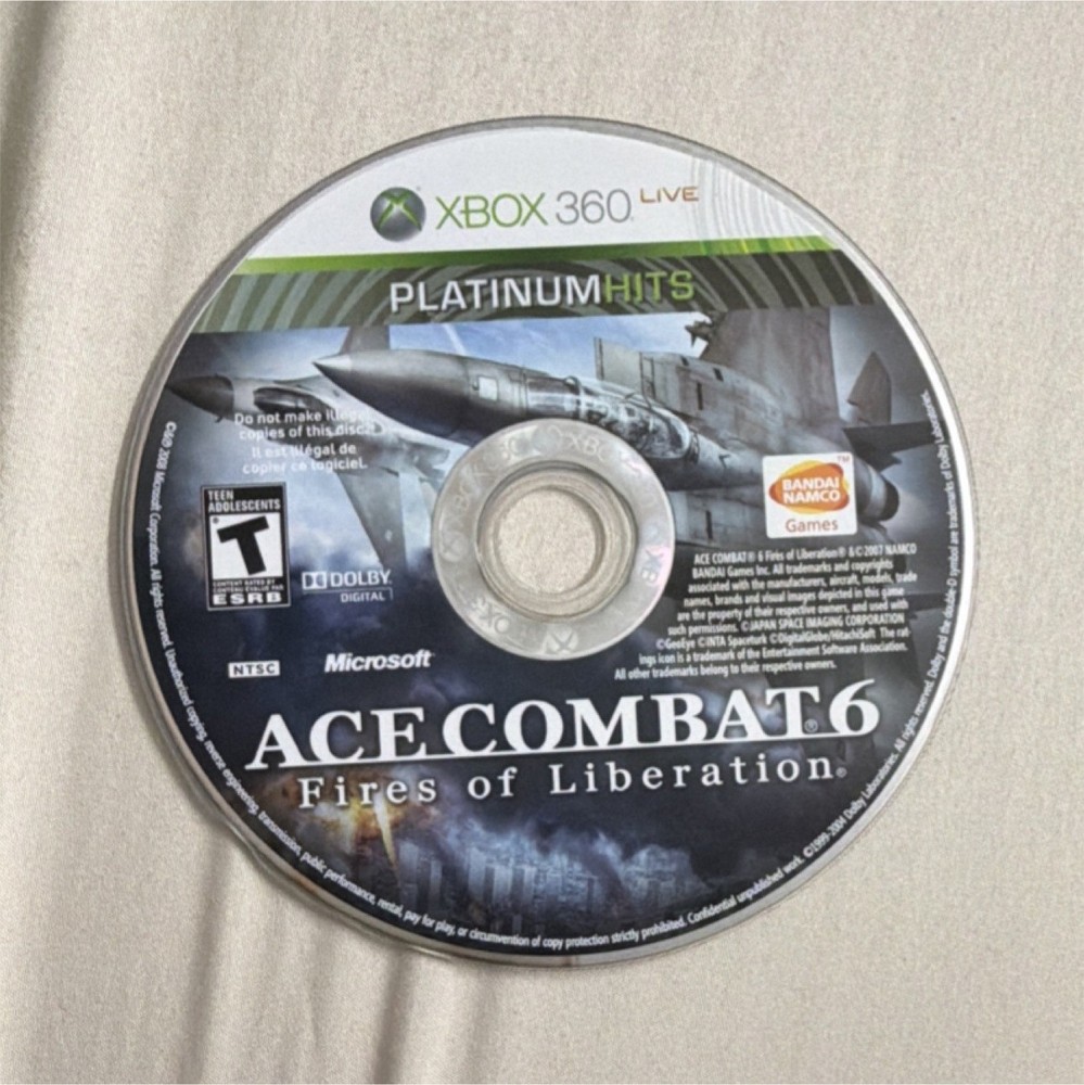Ace Combat 6: Fires of Liberation Platinum Hits Xbox 360 Bandai Namco Action-image