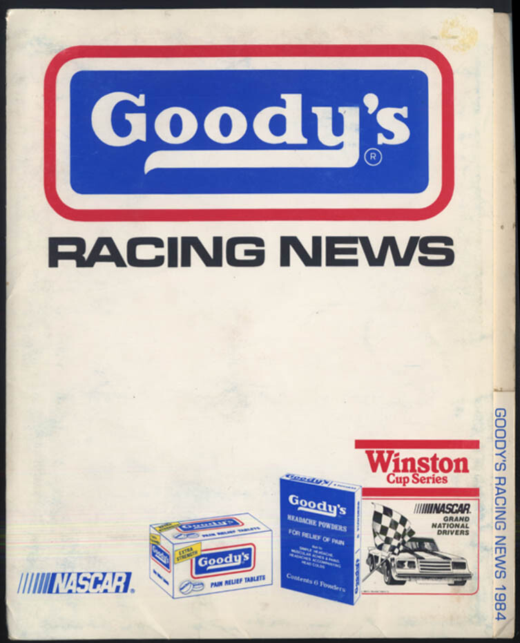 Goody's Racing News release portfolio Winston Cup NASCAR Series 1984 Petty &c