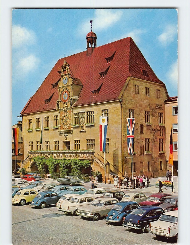Postcard Spätgotisches Rathaus Heilbronn Germany