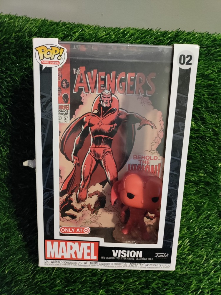 Funko Pop! Comic Book Cover with Case: Marvel - Vision - Target (Exclusive) #02