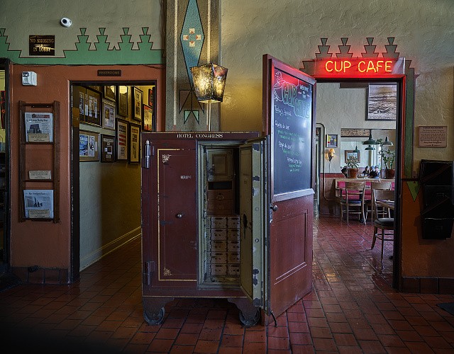 Photo:Tucson Arizona Hotel Congress Lobby 2010s Cup Cafe Interior