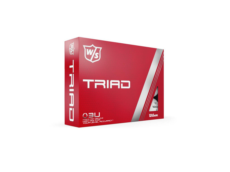 Wilson Triad Golf Balls 12 Pack 3-piece Performance Distance Golfing (White)