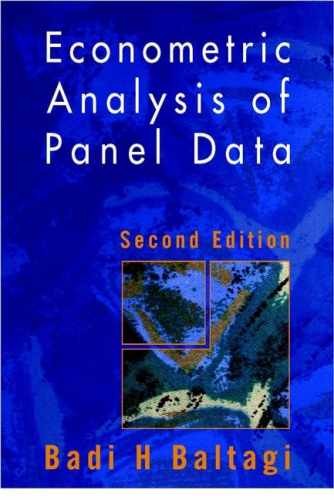 Econometric Analysis of Panal Data - Paperback, by Baltagi Badi H. - Very Good j