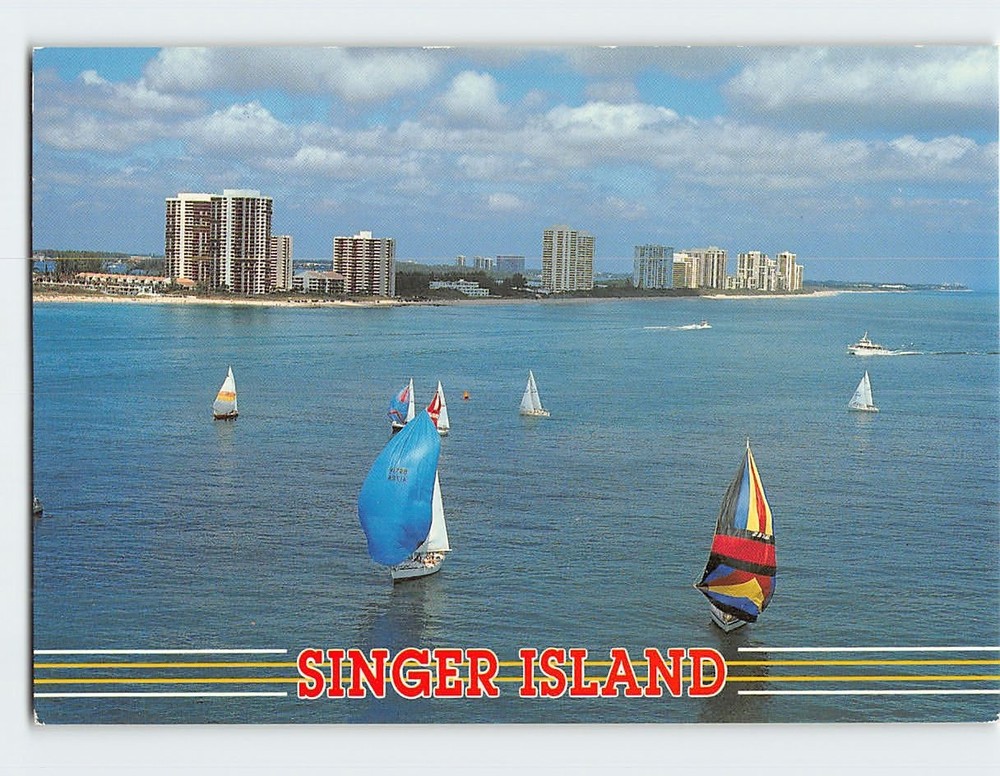 Postcard Singer Island Riviera Beach Florida USA