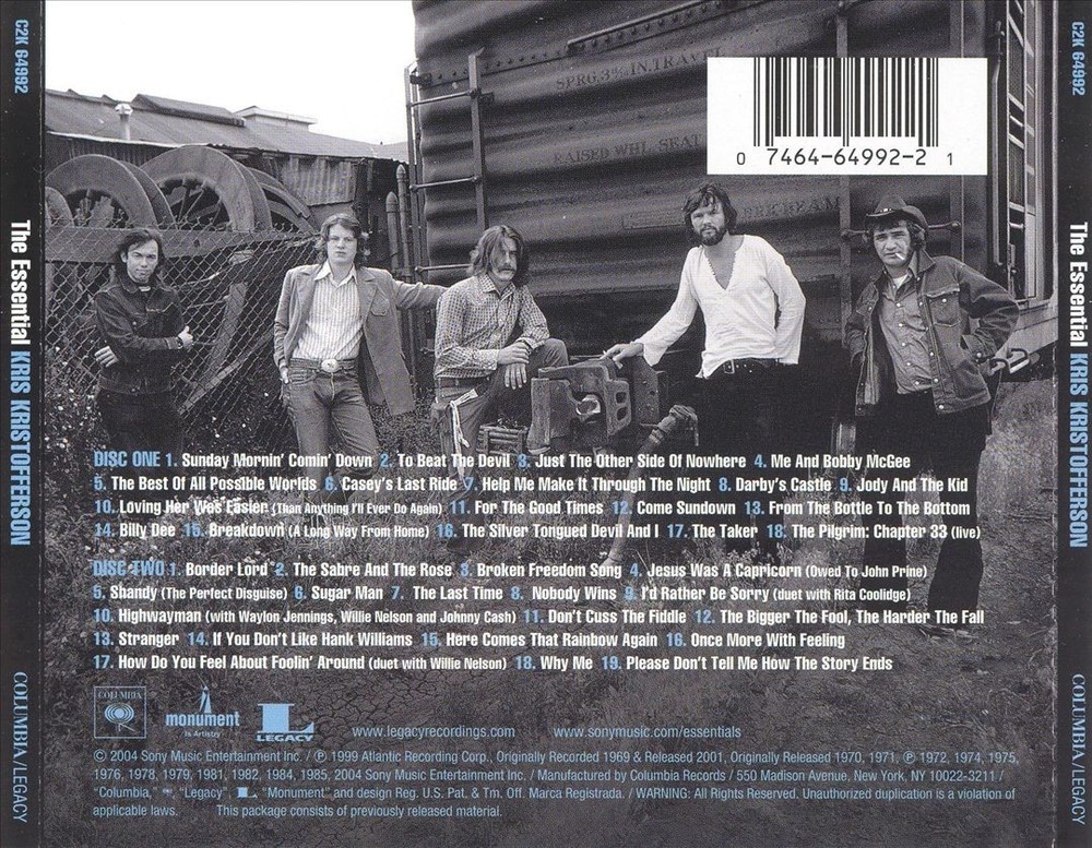 Kris Kristofferson Essential Kris Kristofferson New Cd