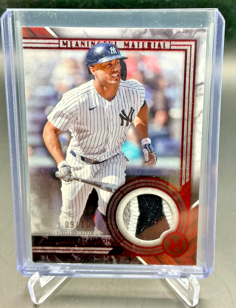 2022 Topps Museum Collection GIANCARLO STANTON Jersey Patch 09/10