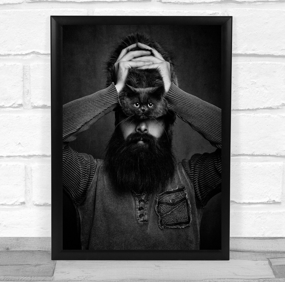 The Cat Eye Man Wall Art Print